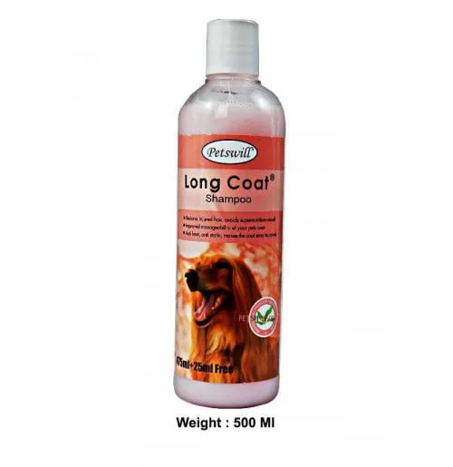 Petswill Long Coat Dog Shampoo 500 Ml